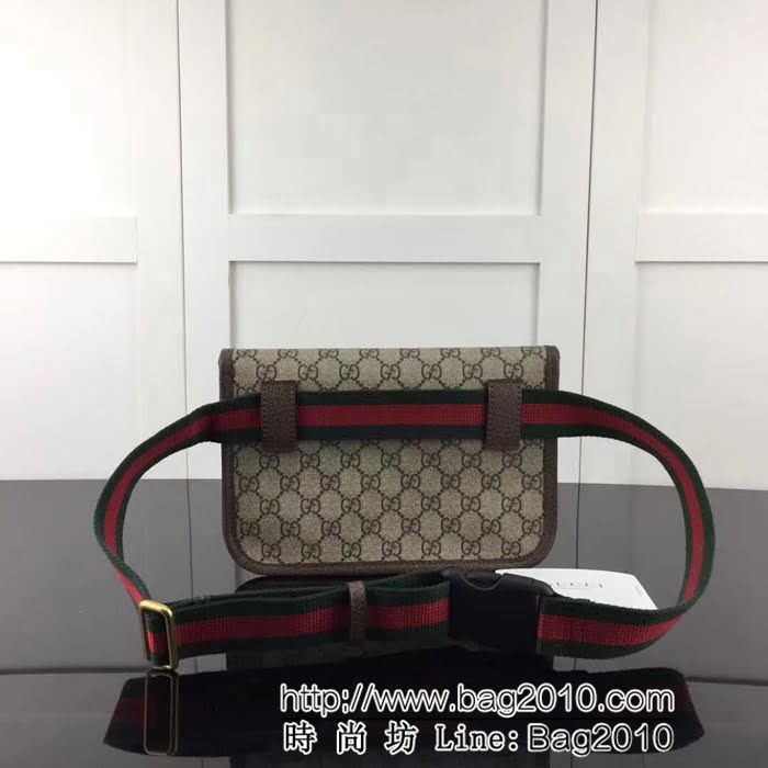 GUCCI古馳原單 新款專櫃品質原單貨實物實拍493930 啡pvc啡皮 腰包 HY1019